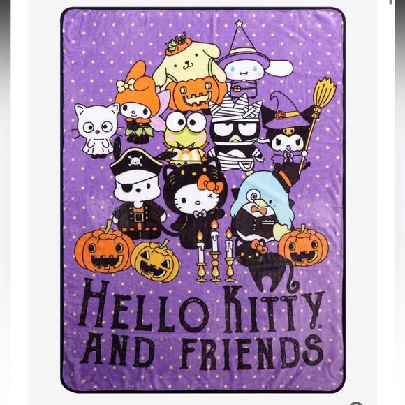 Hello Kitty And Friends Halloween Costumes Throw Blanket - Picture 1 of 1